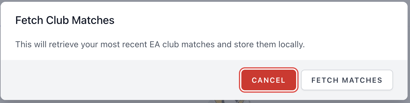 Fetch club matches via EA API