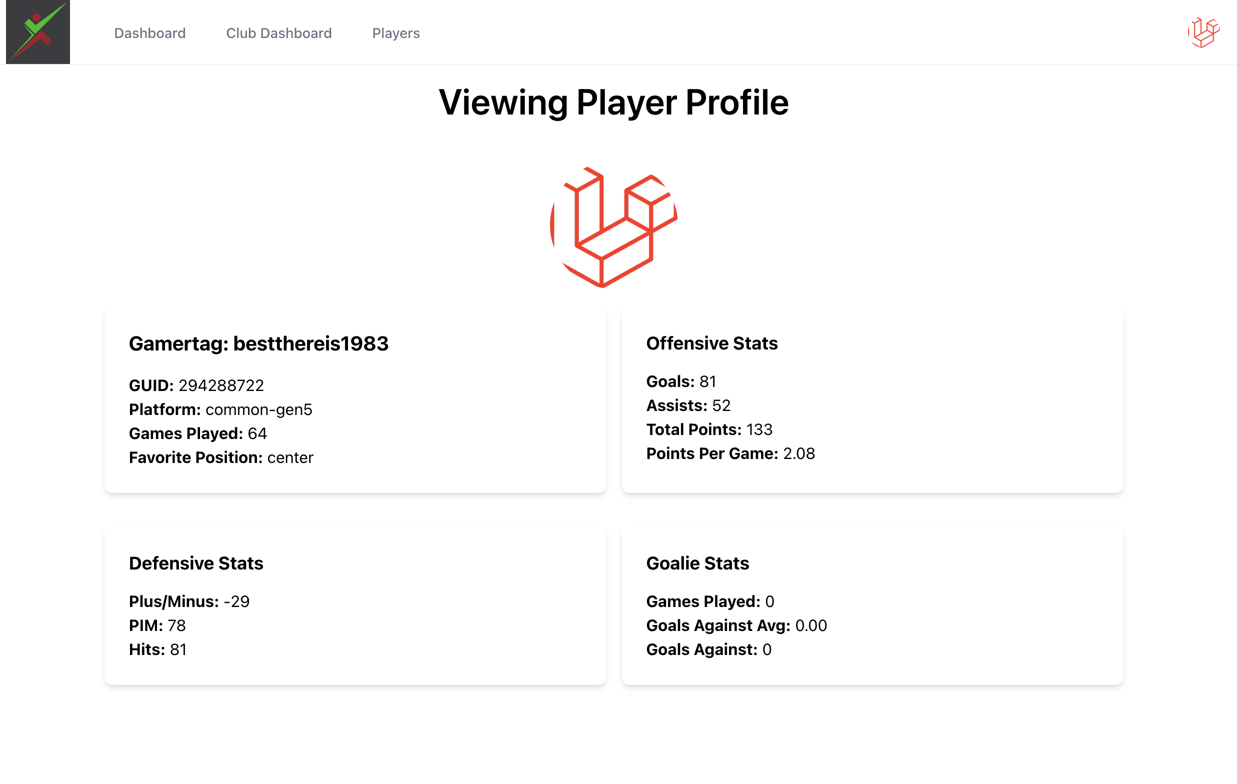 Public player profile